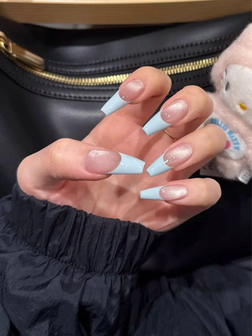 ネイル 長さ出し キラキラネイル 韓国ネイル ロングネイル ワンホンネイル ハンドネイル Josie nail salonのネイルデザイン