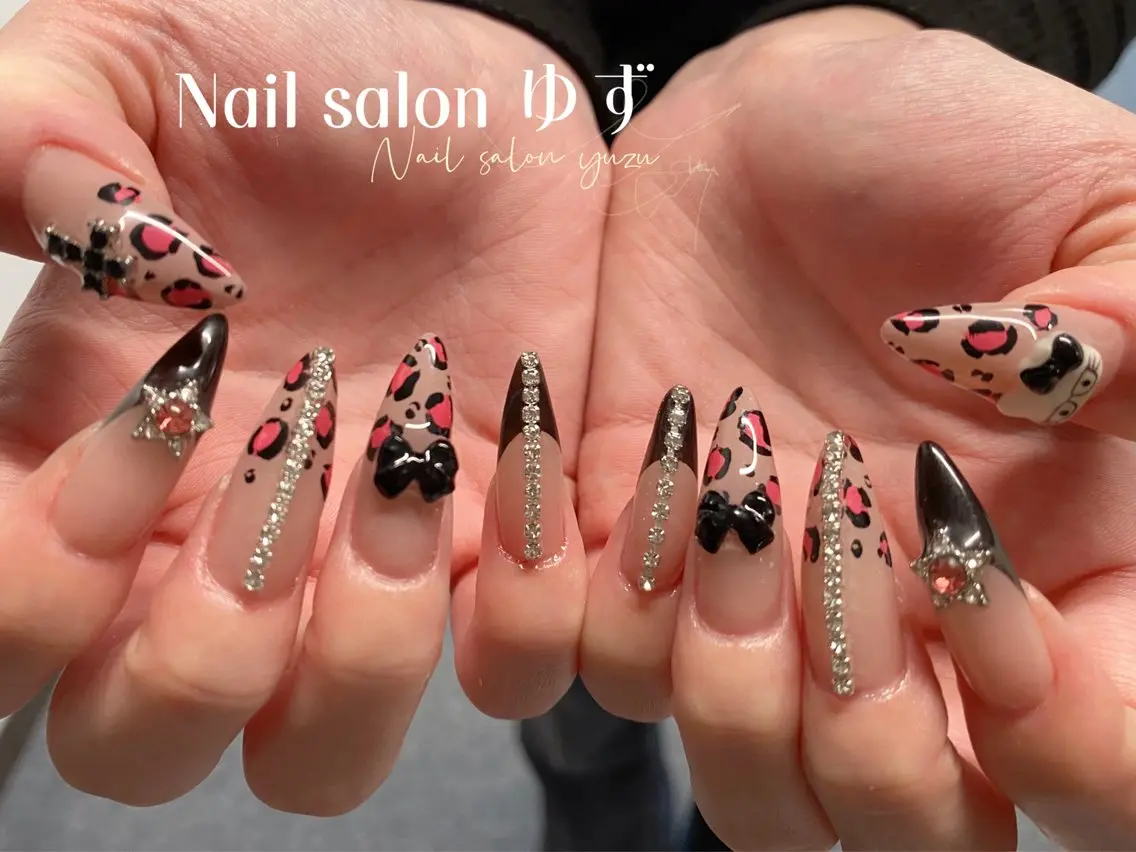 ネイル カジュアル チークネイル フットネイル フレンチネイル ジェルネイル ゆず- Nail Salonのネイルデザイン
