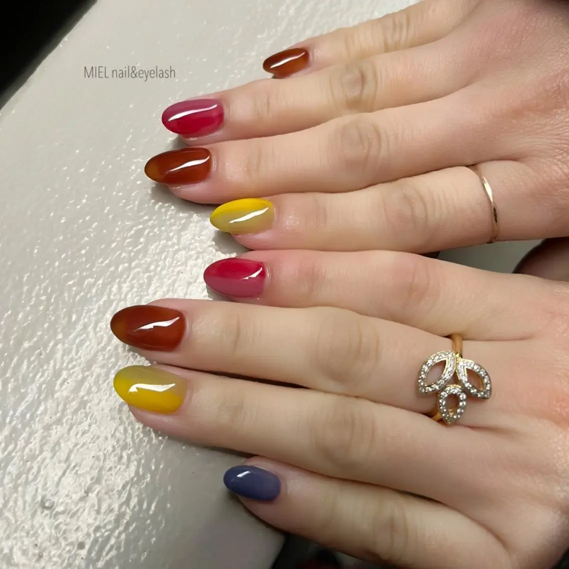 ネイル グラデーション ハンドネイル nail salon monailのネイルデザイン