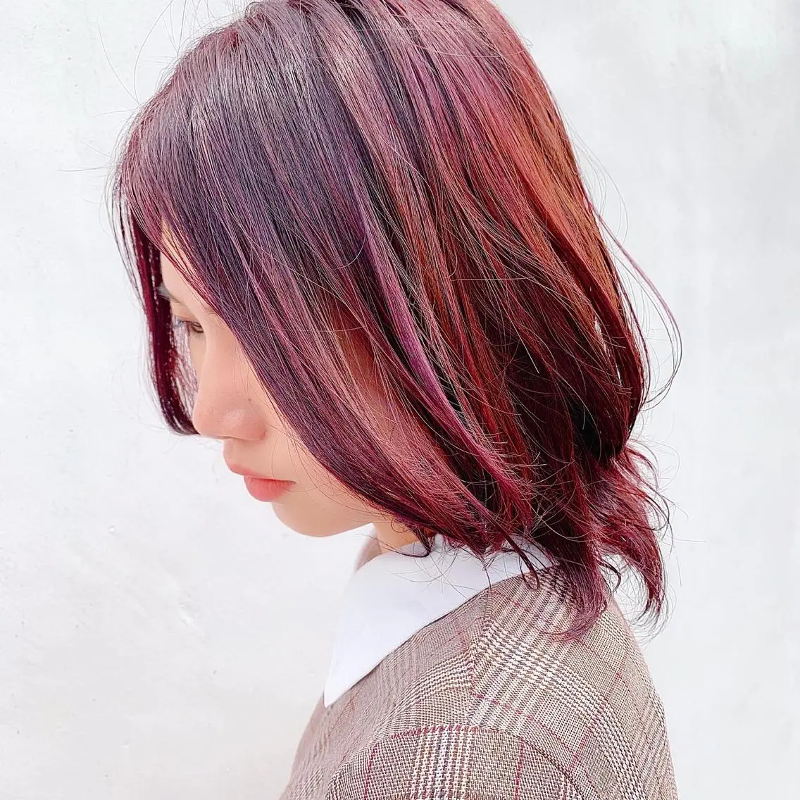 ミディアム カラー 中川 竜誠のヘアスタイル