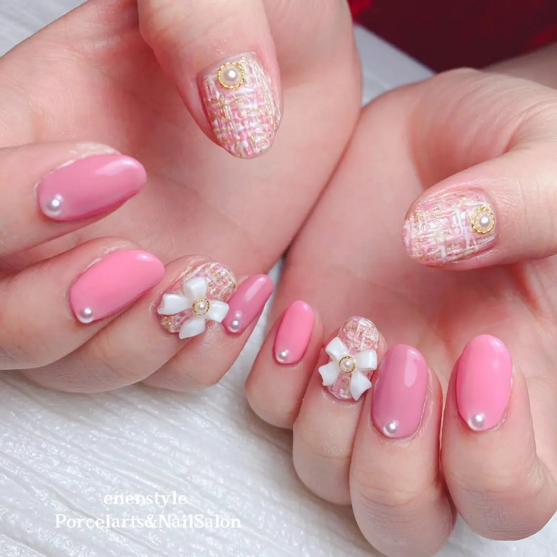 ミディアム ネイル 🐾enen style 🐾のネイルデザイン