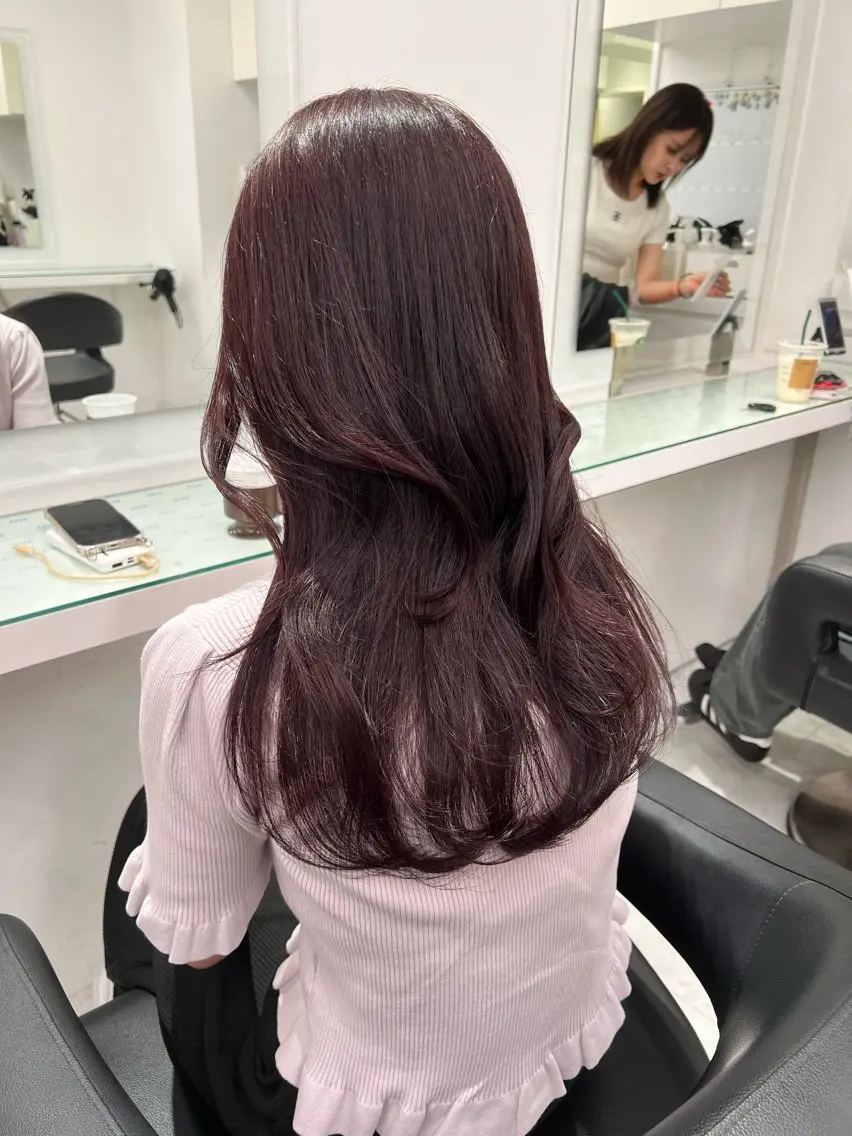 カラー ヘアカラー トリートメント ブリーチなし透明感 💗RYOTAのヘアスタイル