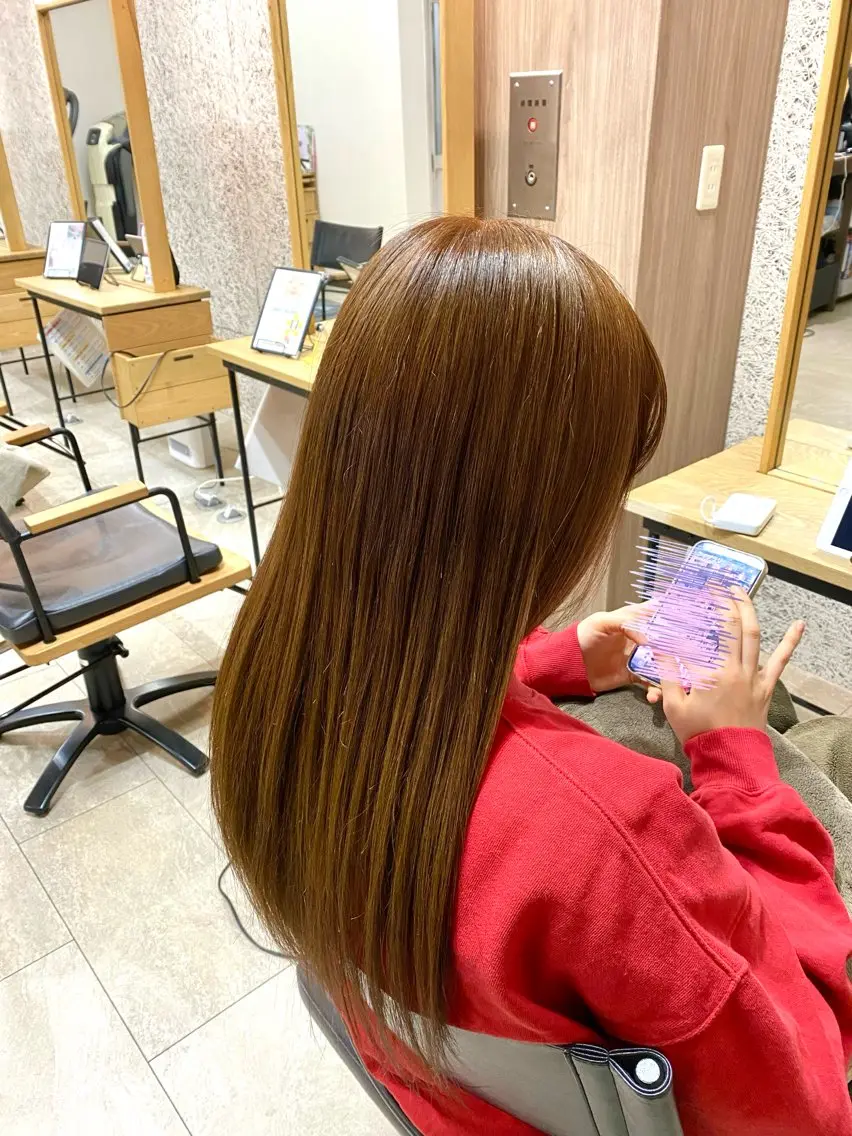 ブリーチなし Wカラーの写真
