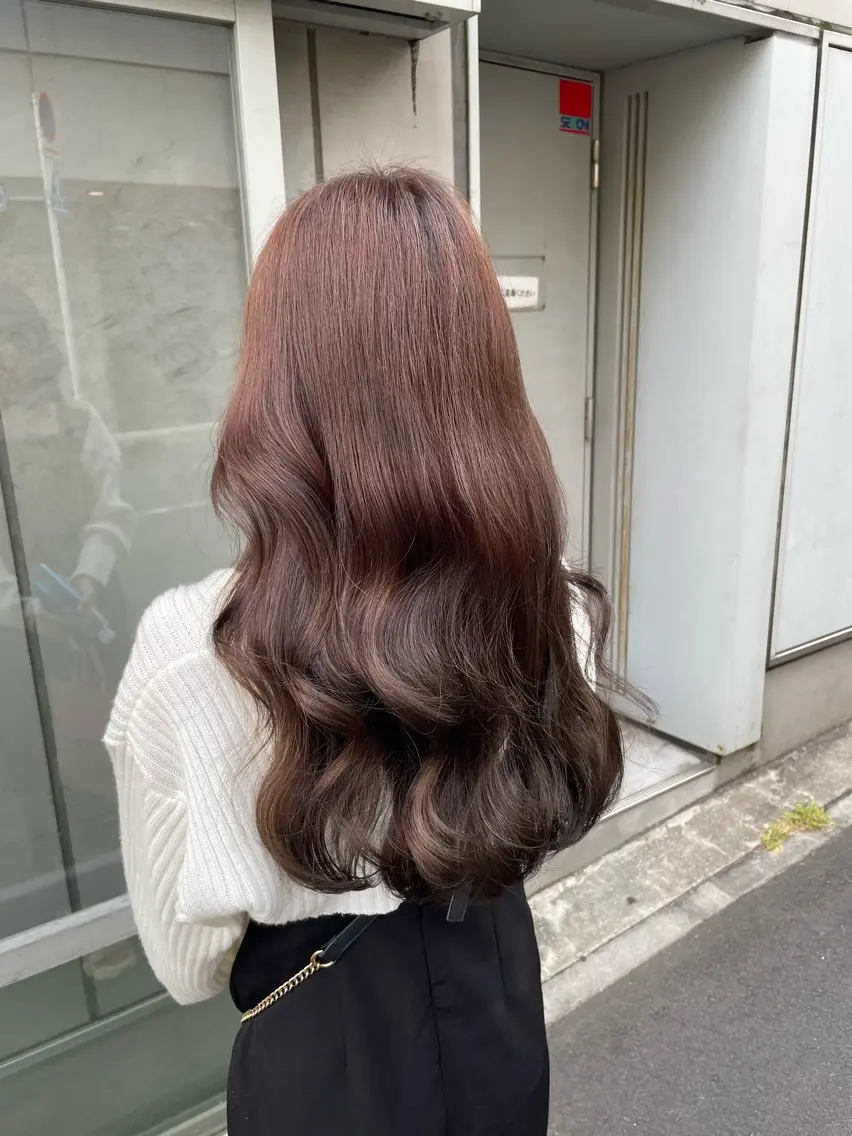 セミロング カラー ヘアカラー トリートメント ヘッドスパ ヘアセット 大人っぽ♡上品な暖色 TAKAKIのヘアスタイル