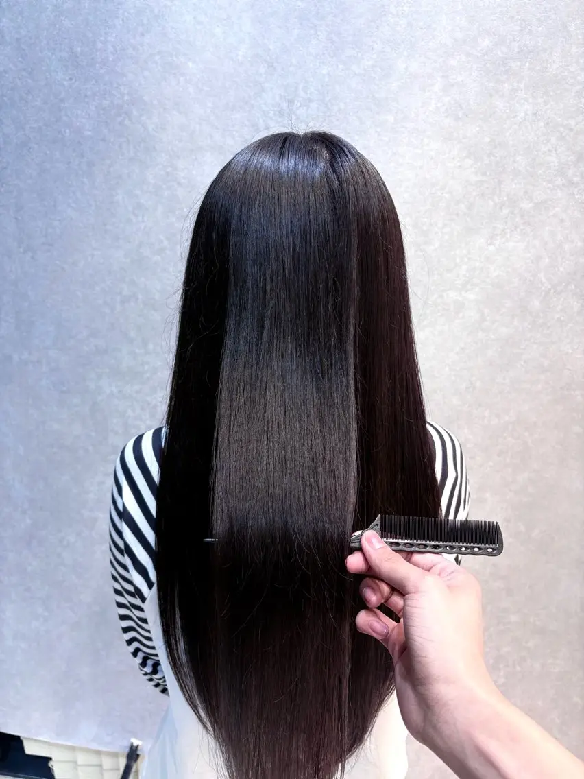 ロング トリートメント ヘアカラー トリートメント 上里 梨恩のヘアスタイル