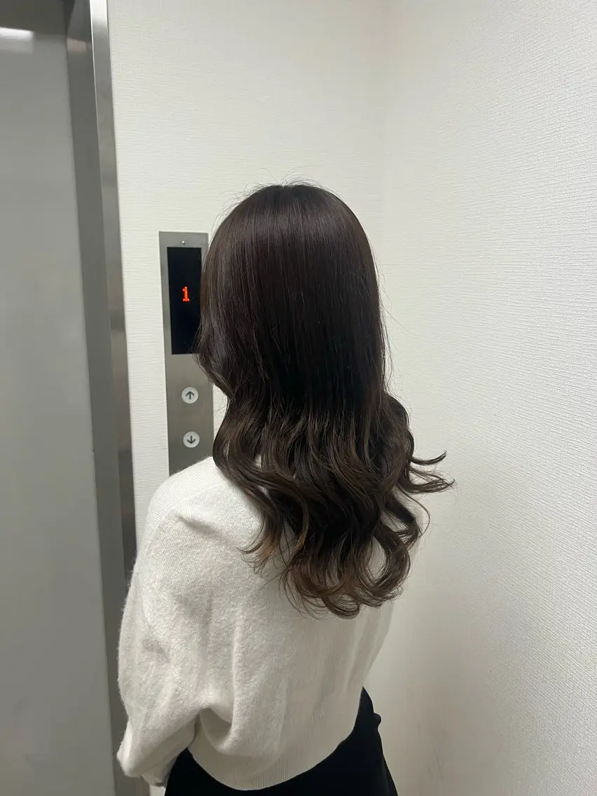 ロング ブリーチありorなし 暖色カラー🎀セナのヘアスタイル