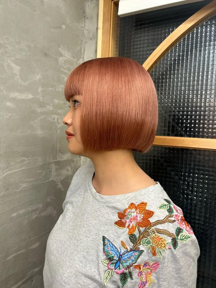 ショート カラー ピンクカラー ヘアカラー 💜Noa /艶髪ハイトーン💫のヘアスタイル
