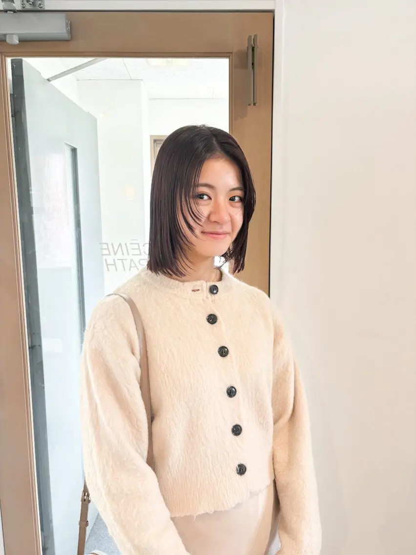 ミディアム カラー ミディアムレイヤー ボブ レイヤーカット Takuma Suzuki中目黒のヘアスタイル