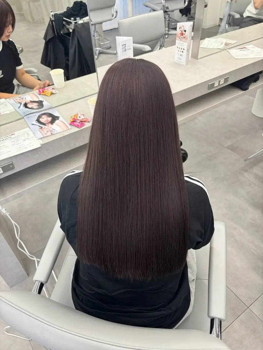 セミロング カラー ヘアカラー 🧸🎀ブリーチ ‪栄🎀🧸かのんのヘアスタイル
