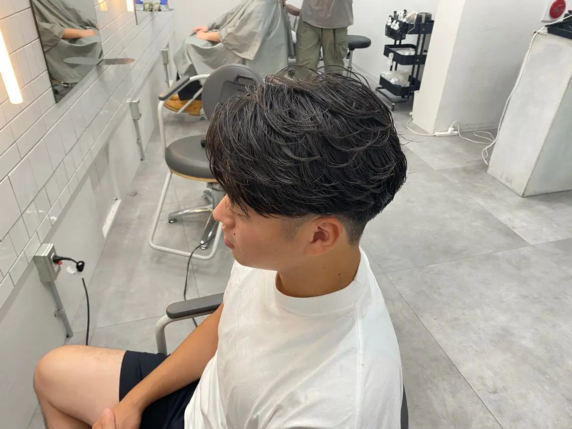 パーマ メンズ カット パーマ メンズパーマ外屋敷 航のヘアスタイル