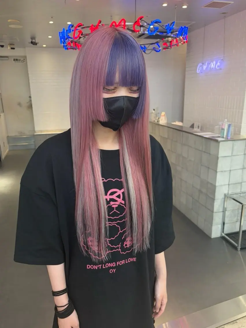 ショート ボブ エクステ 外国人風カラー レイヤーカット ショートヘア ヘアカラー エクステ MiRI💜地毛級 エクステ✖似合わせ技のヘアスタイル