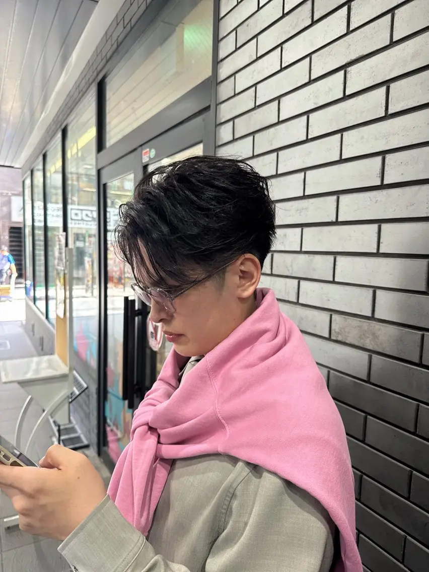 メンズ センターパート 水相 智貴のヘアスタイル