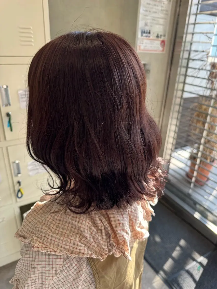 セミロング カラー ヘアアレンジ ラベンダーカラー カット ヘアカラー ヘッドスパ 💫きたはら りおん💫のヘアスタイル
