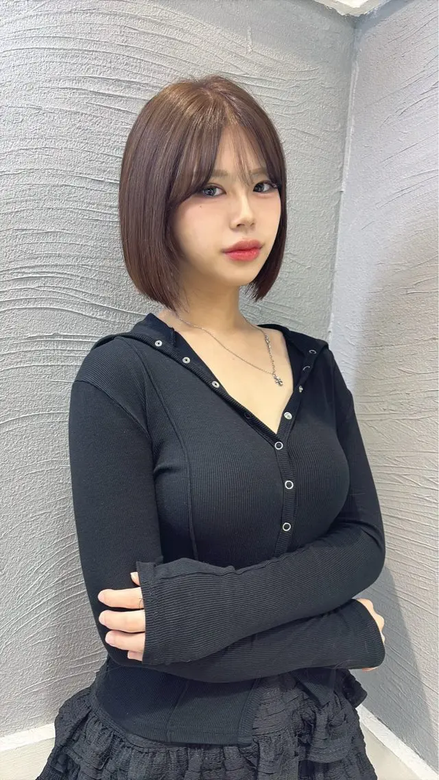 カラー GiseL れいやのヘアスタイル