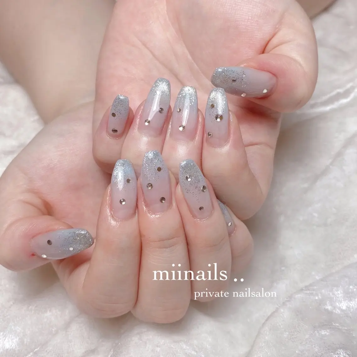 ネイル 韓国ネイル マグネットネイル ワンホンネイル ハンドネイル nailsalon miinailsのネイルデザイン