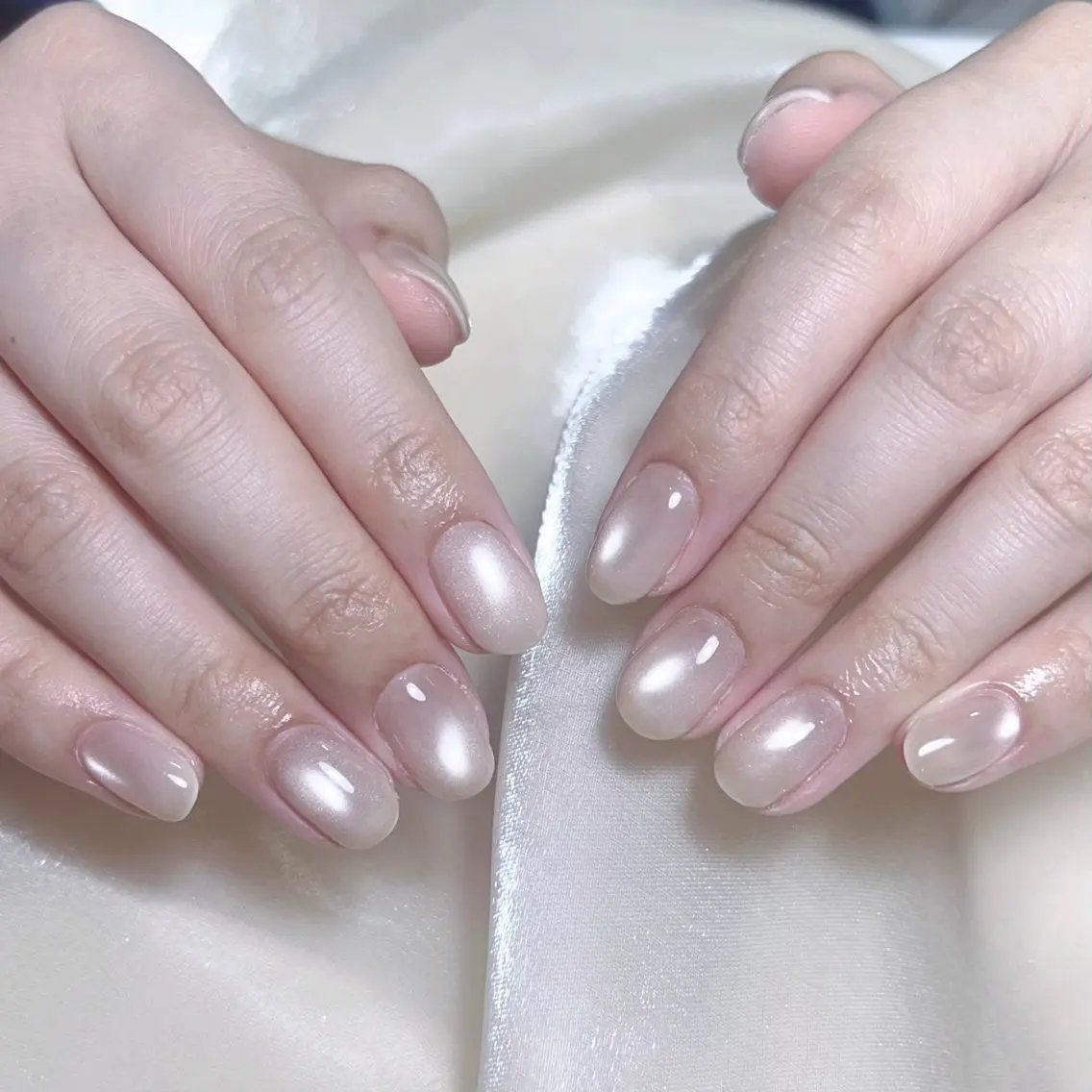 メンズ ネイル メンズ韓国風 アートネイル オーロラネイル ガーリー キラキラネイル ハンドネイル Nail salon 木にいるのネイルデザイン