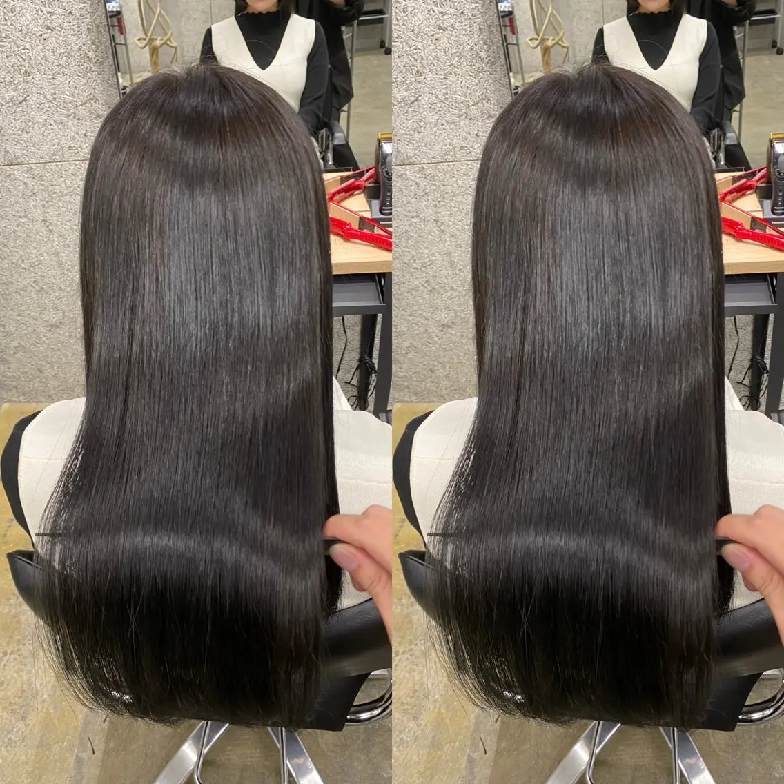 ロング カット ヘアカラー 縮毛矯正 トリートメント 髪質改善/浅沼 亮のヘアスタイル