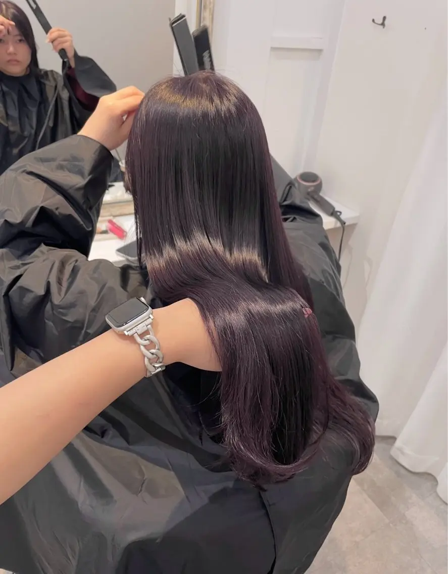 ロング カラー ayana レイヤー ベージュ 🤍🎀のヘアスタイル