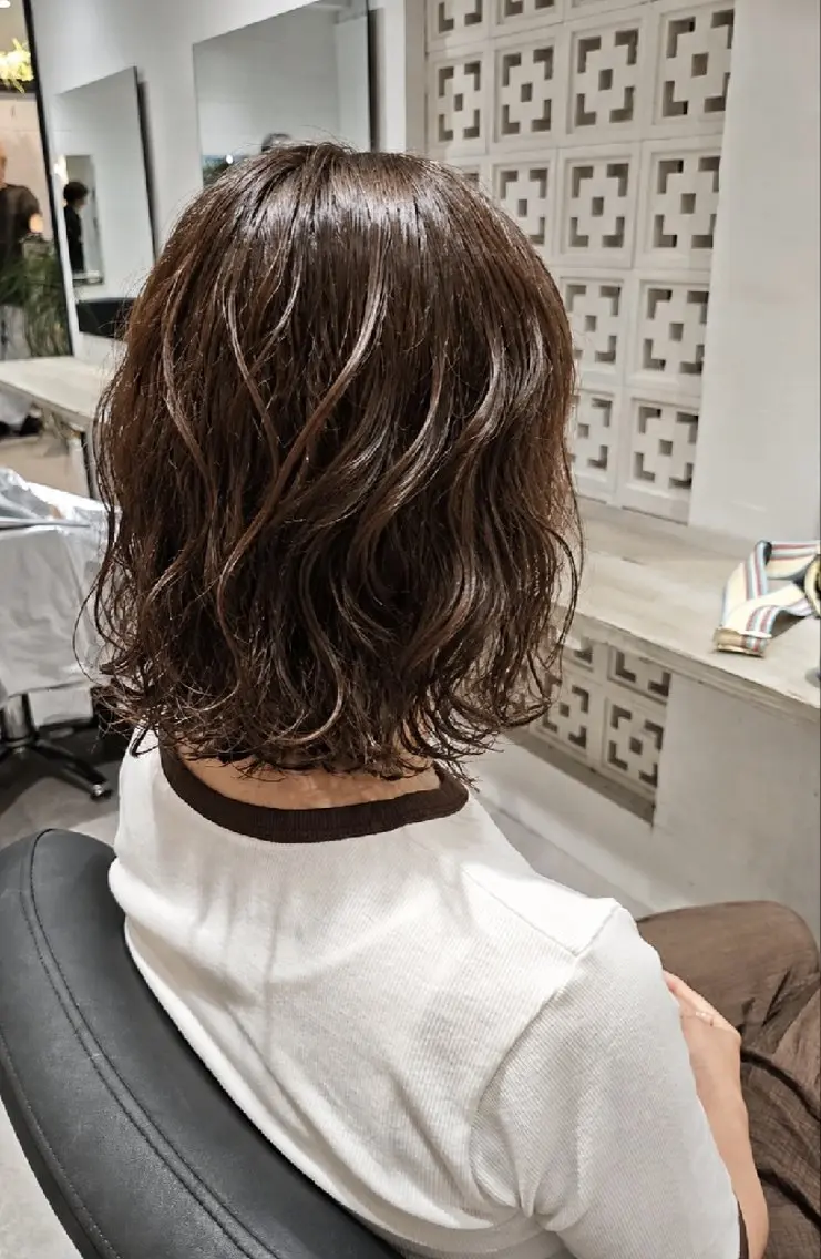 パーマ ショート カラー 齋藤 真理子のヘアスタイル