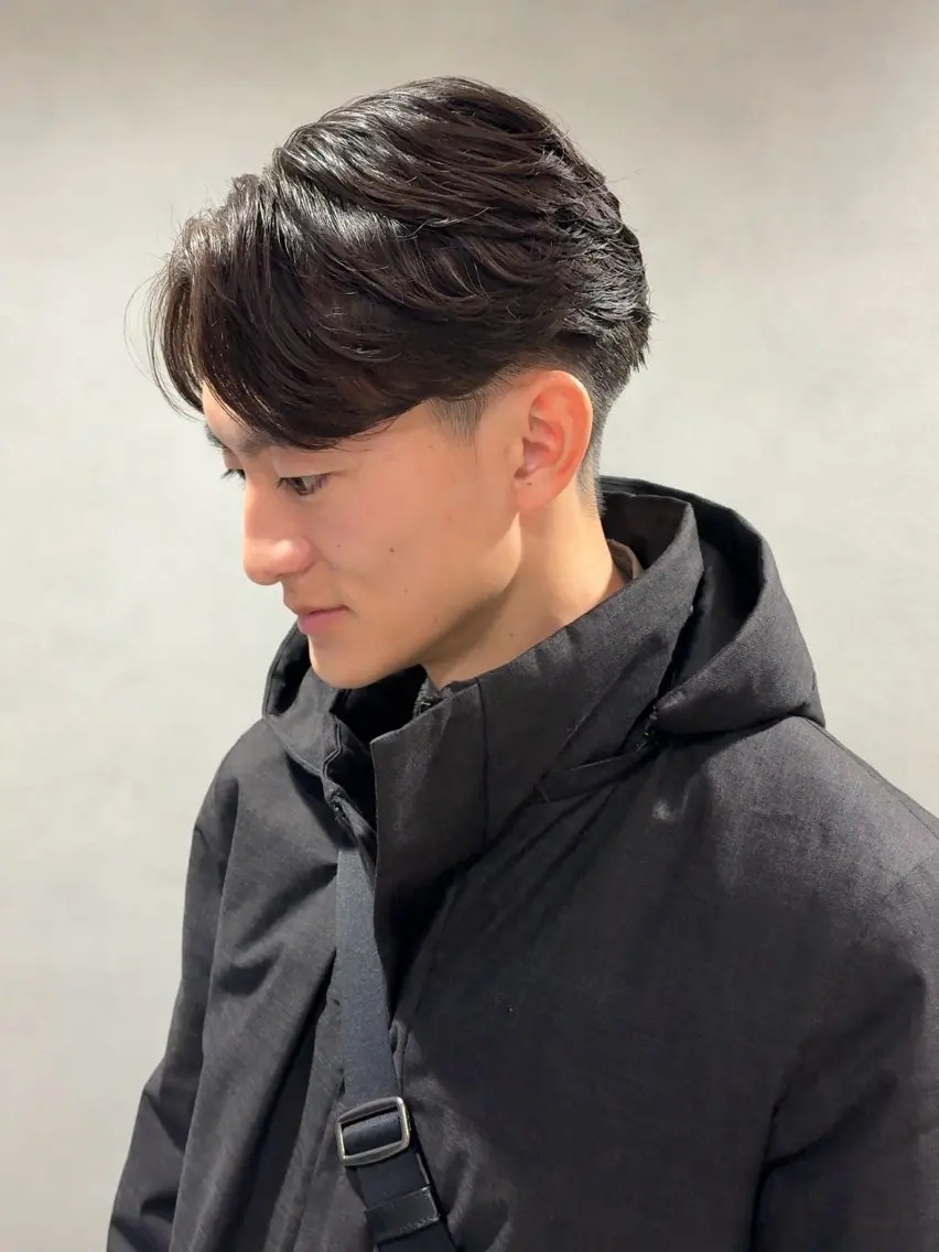 パーマ メンズ カット パーマ 小岩 隆樹のヘアスタイル