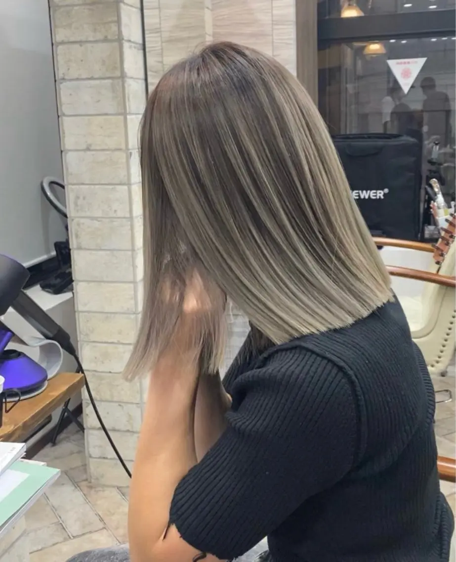 ミディアム カラー ヘアカラー Hayashi Maiのヘアスタイル