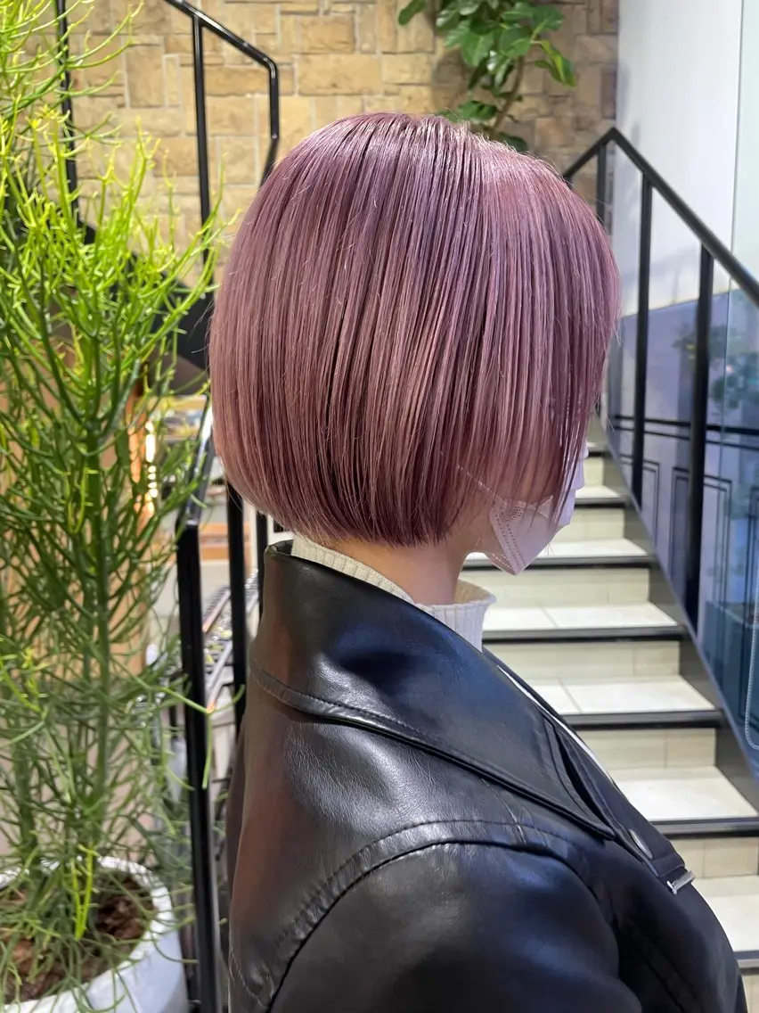 ショート カラー コトミ【メンズ】 【曲がる縮毛矯正】のヘアスタイル