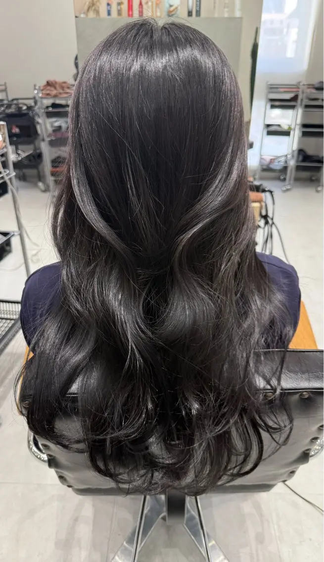 ロング カラー メンズ 信山 怜生のヘアスタイル