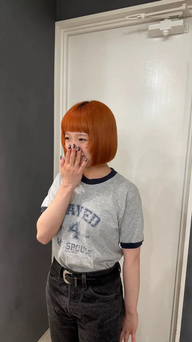 ショート ボブ レイヤーカット カット ヘアカラー トリートメント reira/堀江/ 似合わせカットのヘアスタイル