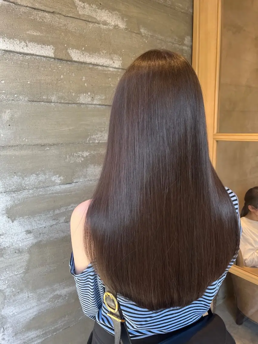 ロング カラー ヘアカラー トリートメント 小杉真央 🕊🫧のヘアスタイル