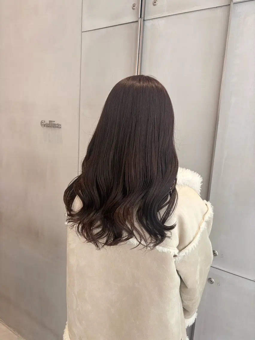 ロング ピンクブラウン ヘアカラー トリートメント 🌻花音🌻メンズ /艶カラー/Wカラーのヘアスタイル