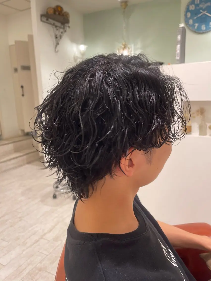 パーマ メンズ メンズパーマ 波巻きパーマ Lita たいちのヘアスタイル