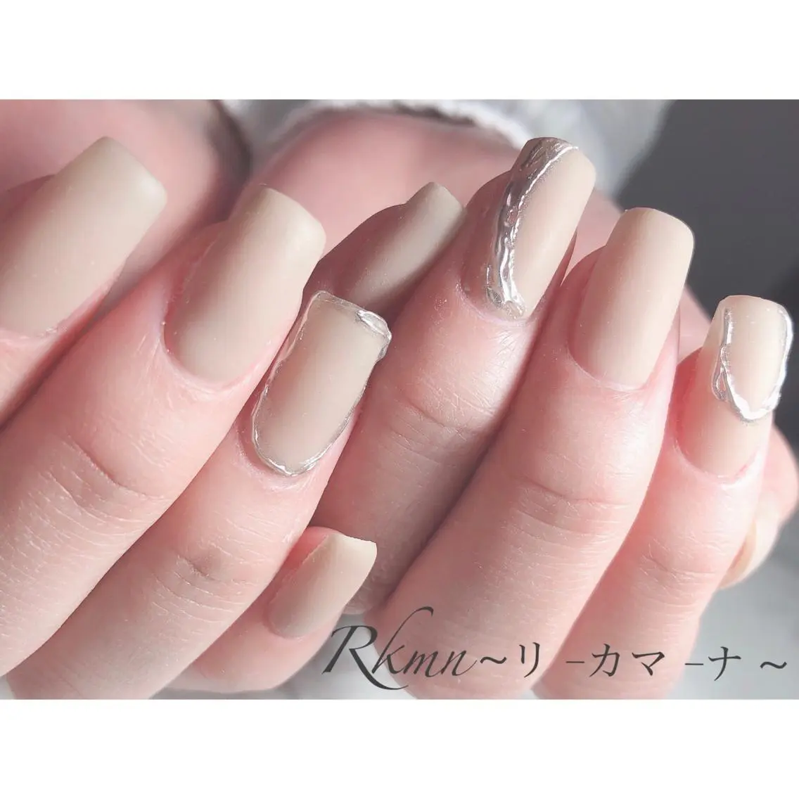 ネイル アートネイル フレンチネイル ジェルネイル グラデーション マットネイル ハンドネイル フットネイル ハンドケア Rkmn ~リ-カマ-ナ~のネイルデザイン
