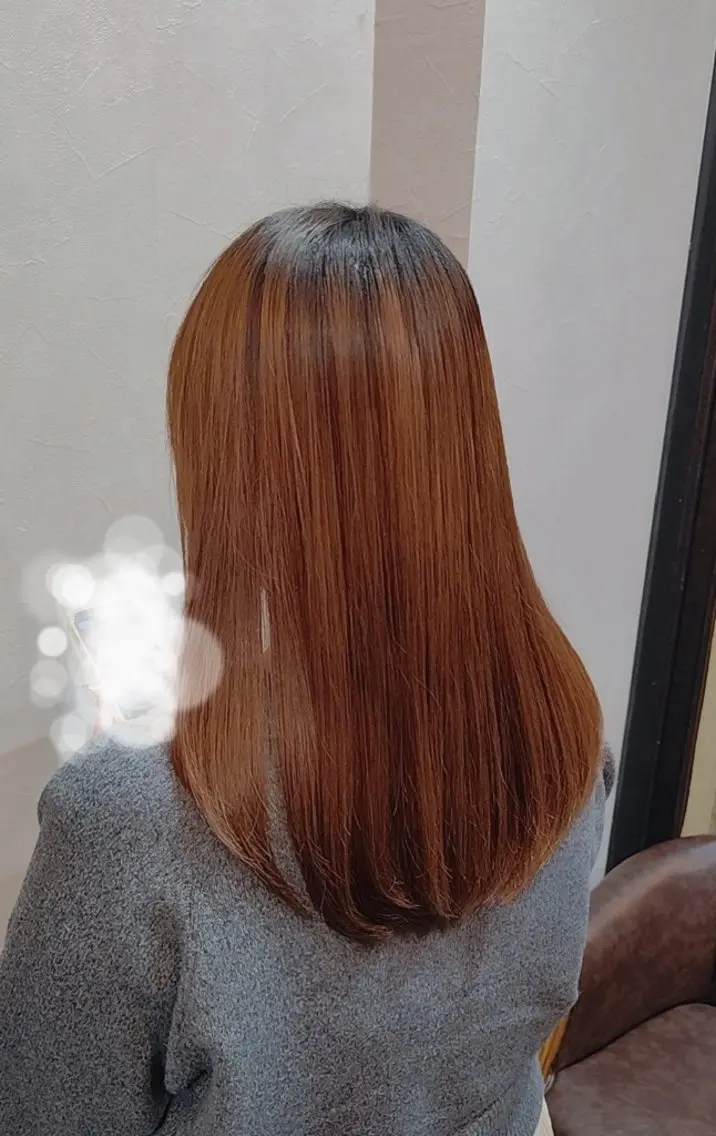 セミロング 縮毛矯正 縮毛矯正 カワグチ ケンジのヘアスタイル