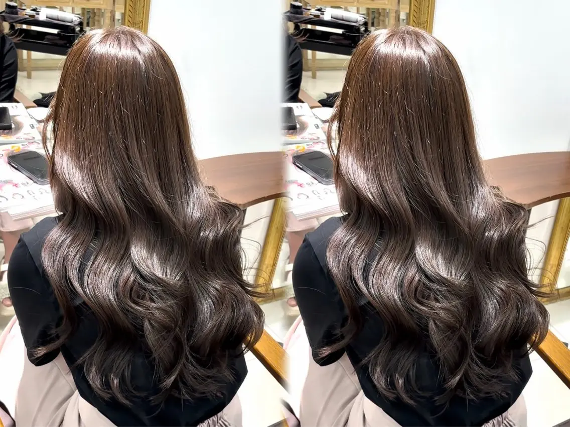 ロング 縮毛矯正 巻ける🫧縮毛矯正 💞はな🎀のヘアスタイル