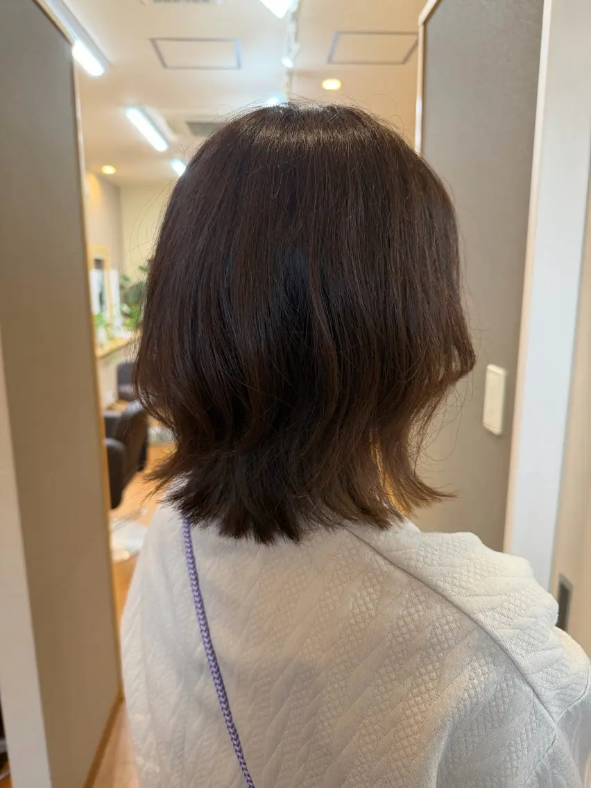 ミディアム カラー 透明感カラー 原 魁杜のヘアスタイル