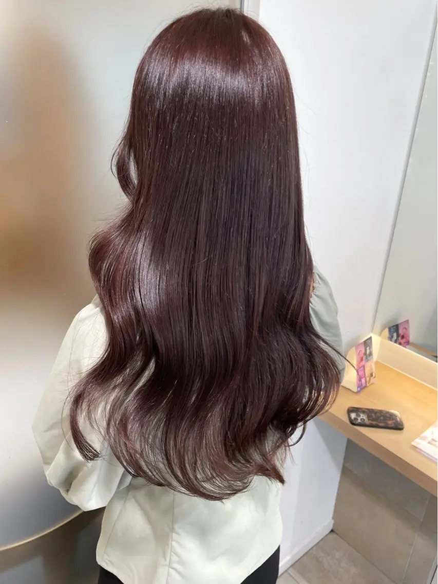ロング カラー カット ヘアカラー 佐藤 梨里花 ❤︎のヘアスタイル