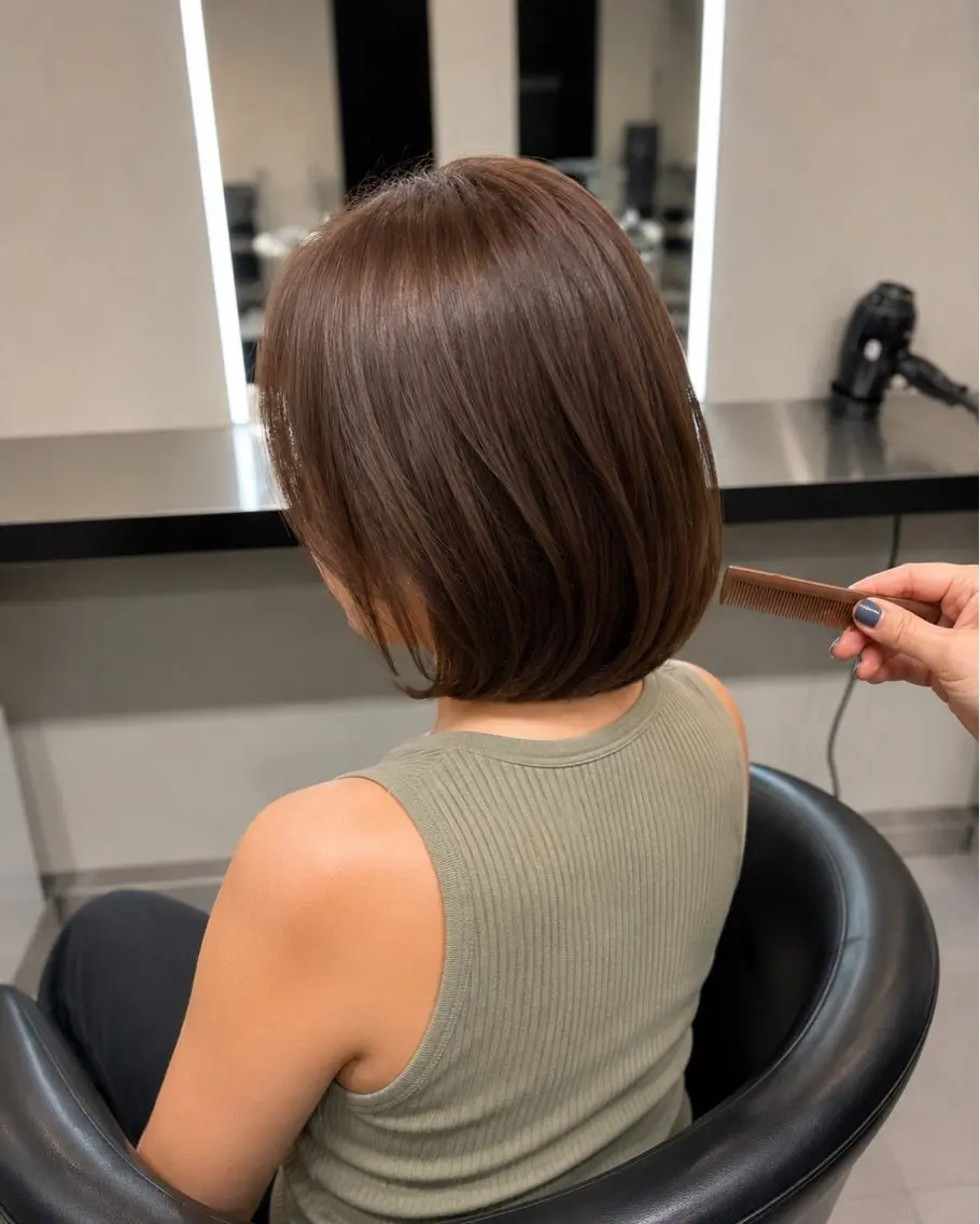 ミディアム カラー ブラウンカラー トリートメント 🌈ウルトワ水素 髪質改善naru🌈のヘアスタイル