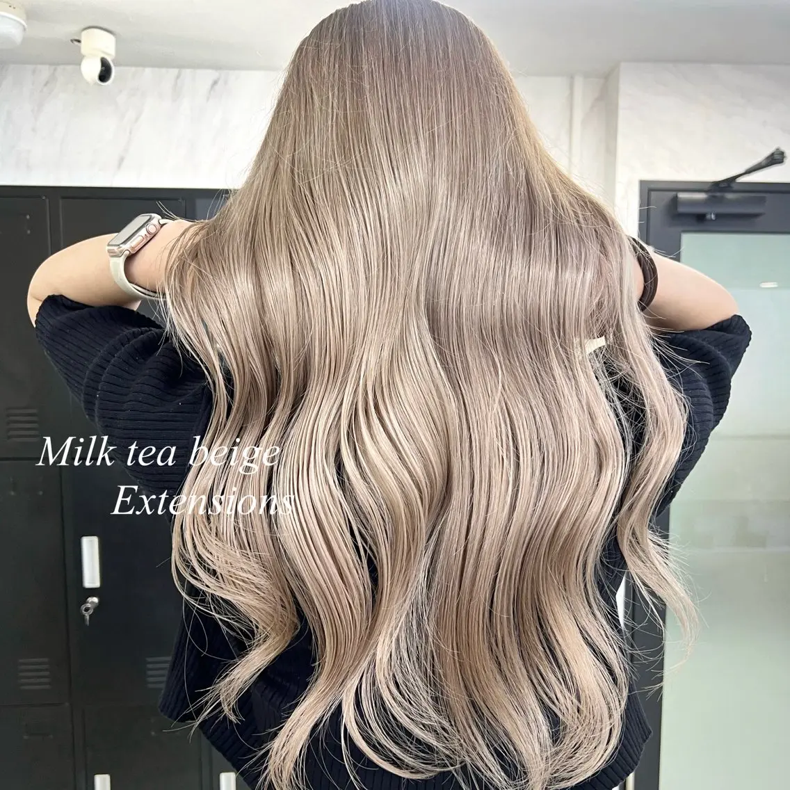 ロング カラー シールエクステ ハイトーンカラー エクステ ヘアカラー エクステ シールエクステ特化 ハイトーン、NANAのヘアスタイル