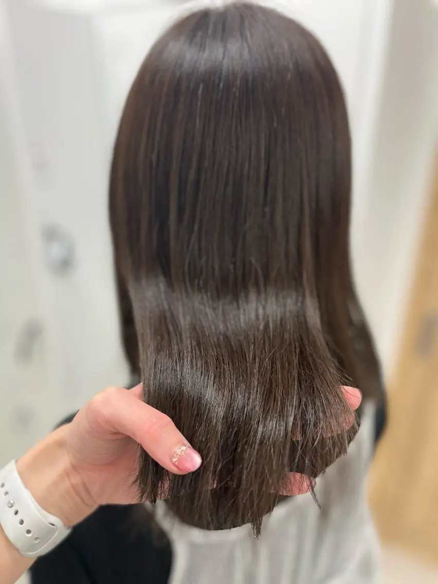 ミディアム カラー ブラウンカラー 🫧ぷる艶カラー🫧 Yuubi🦩のヘアスタイル