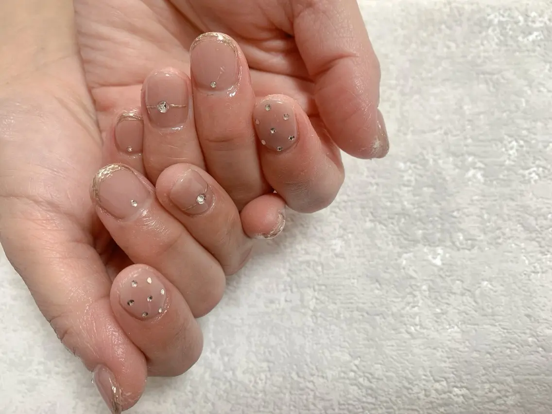 ネイル ジェルネイル キラキラネイル 韓国ネイル メンズネイル ミラーネイル kiki nail たまプラーザのネイルデザイン