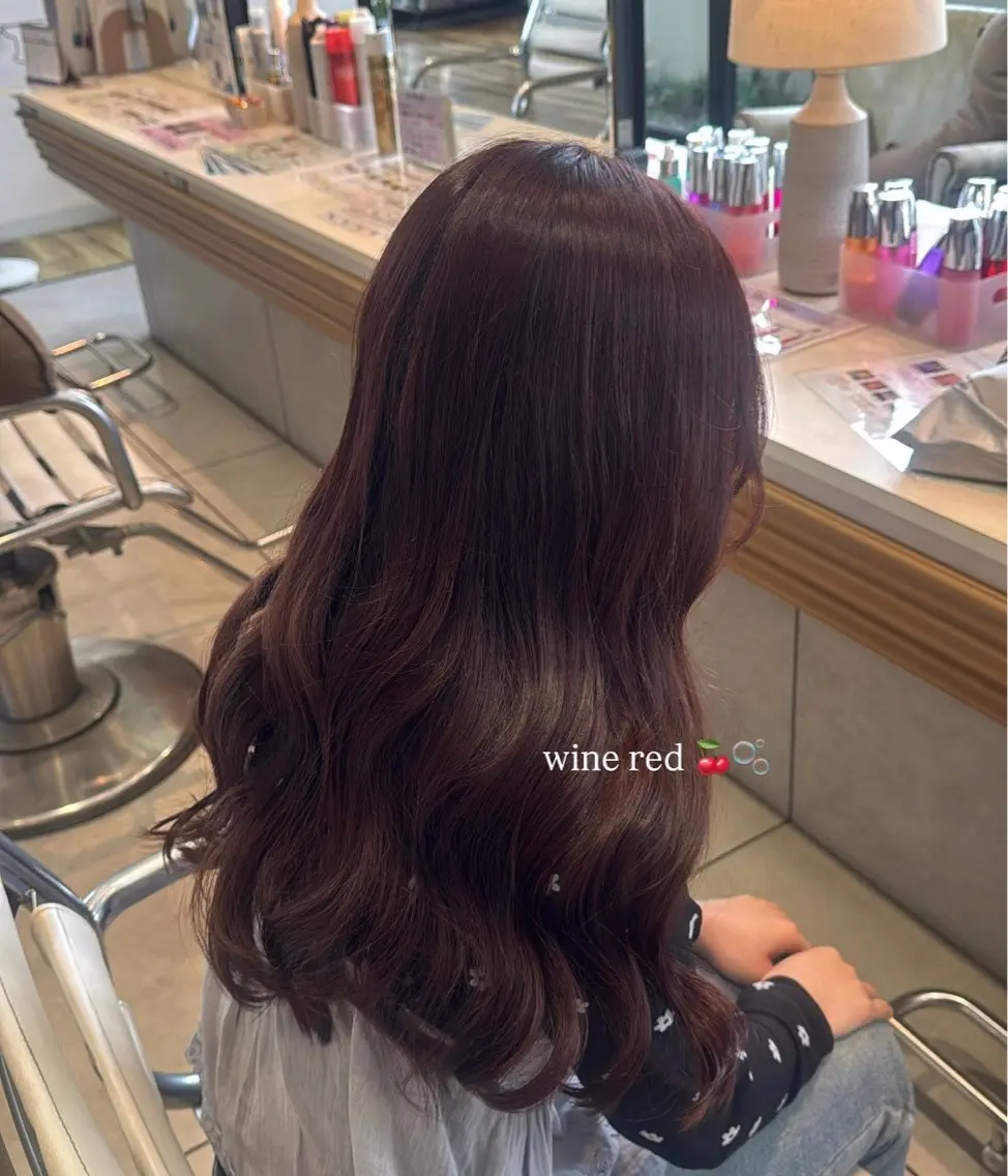 ロング カラー ブリーチ ブリーチなしカラー レッドカラー ヘアカラー 🫧艶カラー🫧 Nanamiのヘアスタイル