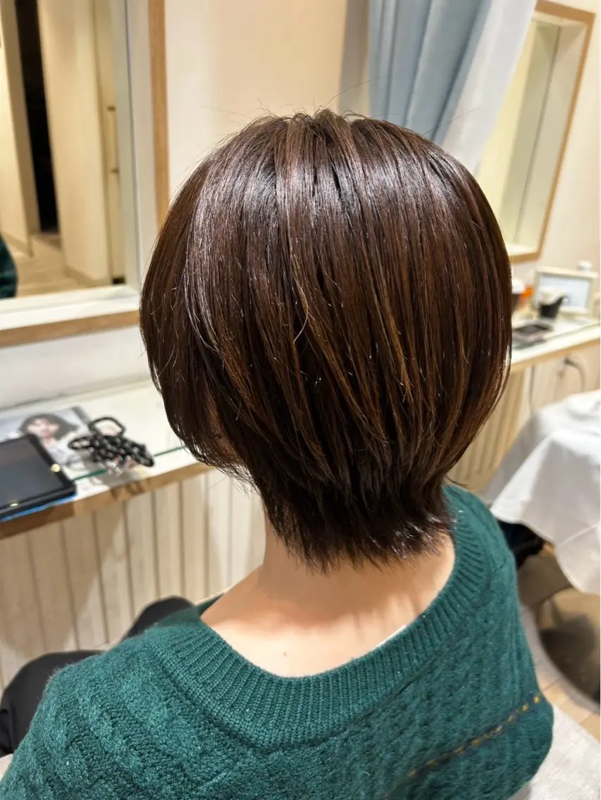 🍒ショート・ショートボブカット/ダメージケアシャンプー/1stepトリートメント🍒の写真
