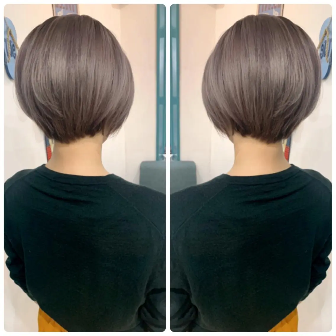 ショート カラー カット ヘアカラー 京都大人女性ショート 徒歩1分/秋山のヘアスタイル