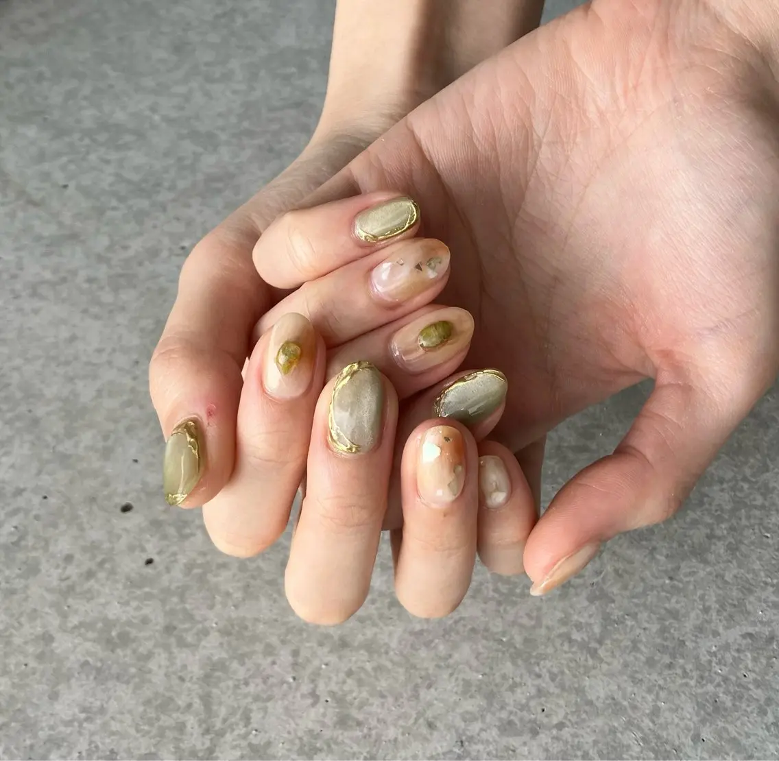 ネイル アートネイル 長さ出し ジェルネイル 氷ネイル・うるうるネイル マグネットネイル ハンドネイル nail salon Soeurのネイルデザイン