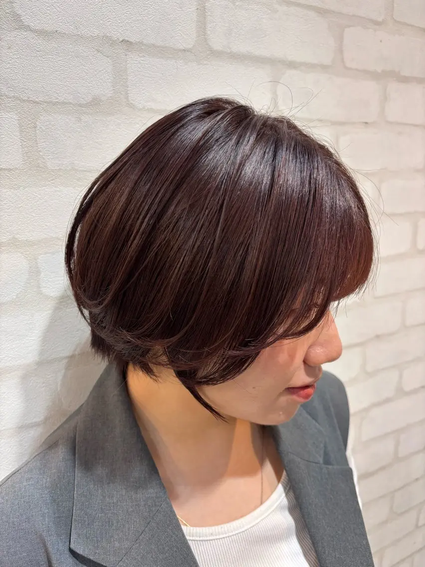 ショート カラー ブラウンカラー ピンクカラー ヘアカラー 🫧ブロッサム 田中 琴羽🫧のヘアスタイル