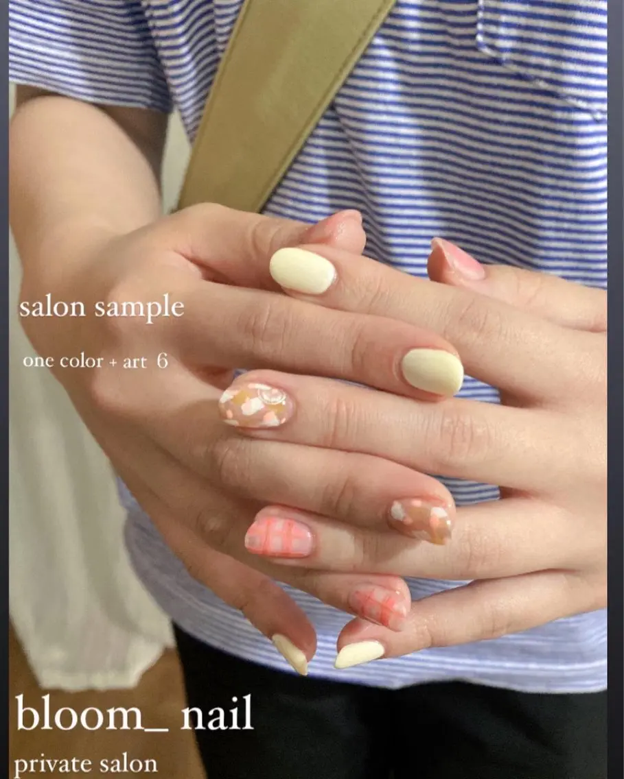 ネイル カジュアル ジェルネイル ワンカラーネイル シンプルネイル bloom_ nailのネイルデザイン