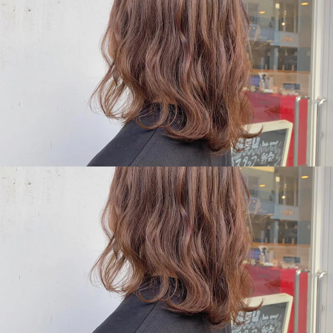 ミディアム カラー ヘアアレンジ 中門 玲那のヘアスタイル