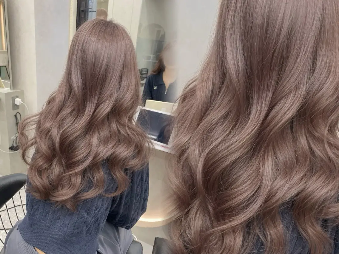 ロング カラー ブリーチ ケアブリーチ カット ヘアカラー トリートメント ハセ/レイヤー / hearts.のヘアスタイル