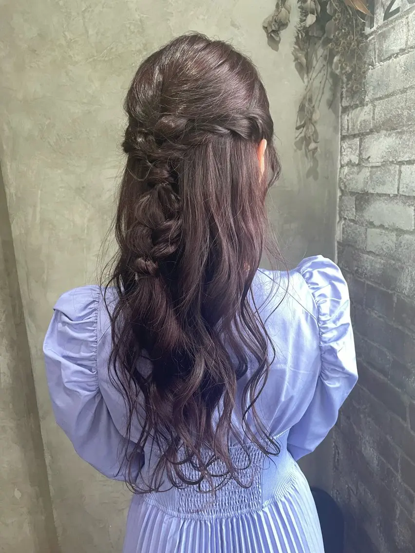 ヘアアレンジ ハーフアップ デート ヘアセット No.06 🎀manami.のヘアスタイル
