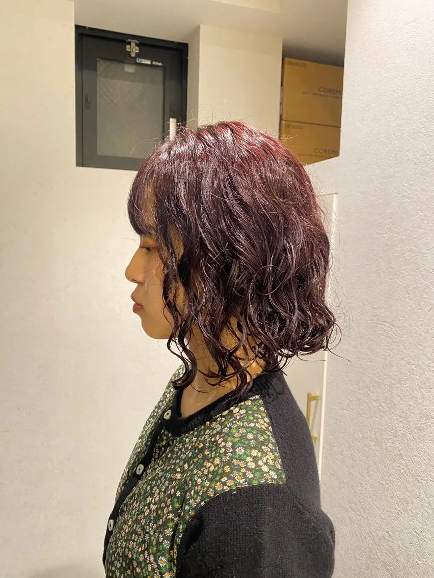 【おすすめメニュー🍒】カット+暖色カラー+トリートメントの写真